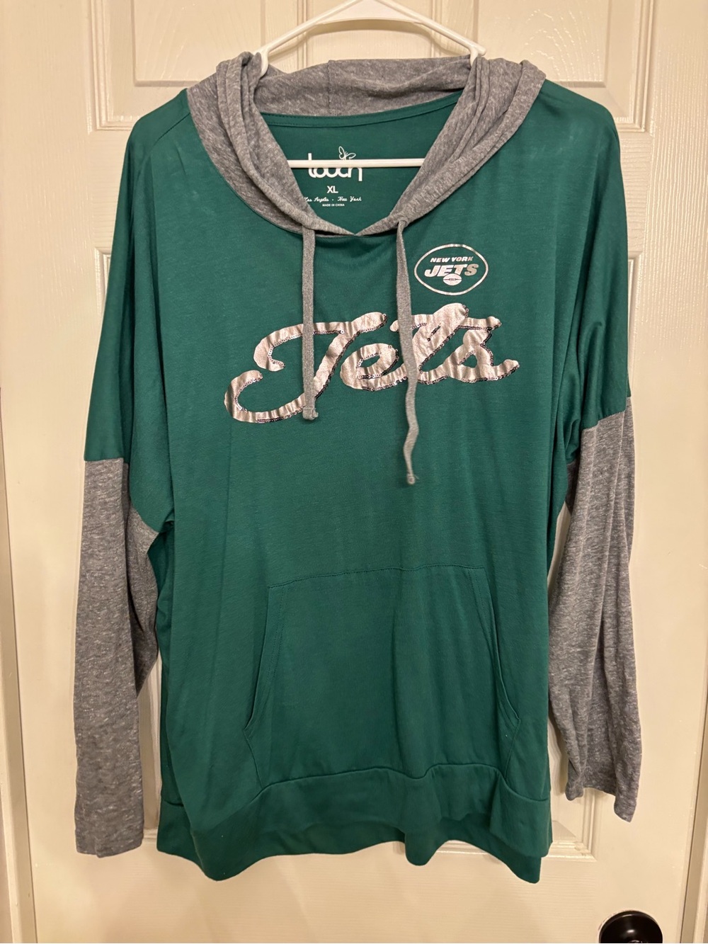 NY Jets Women’s lightweight Green Pullover Hoodie